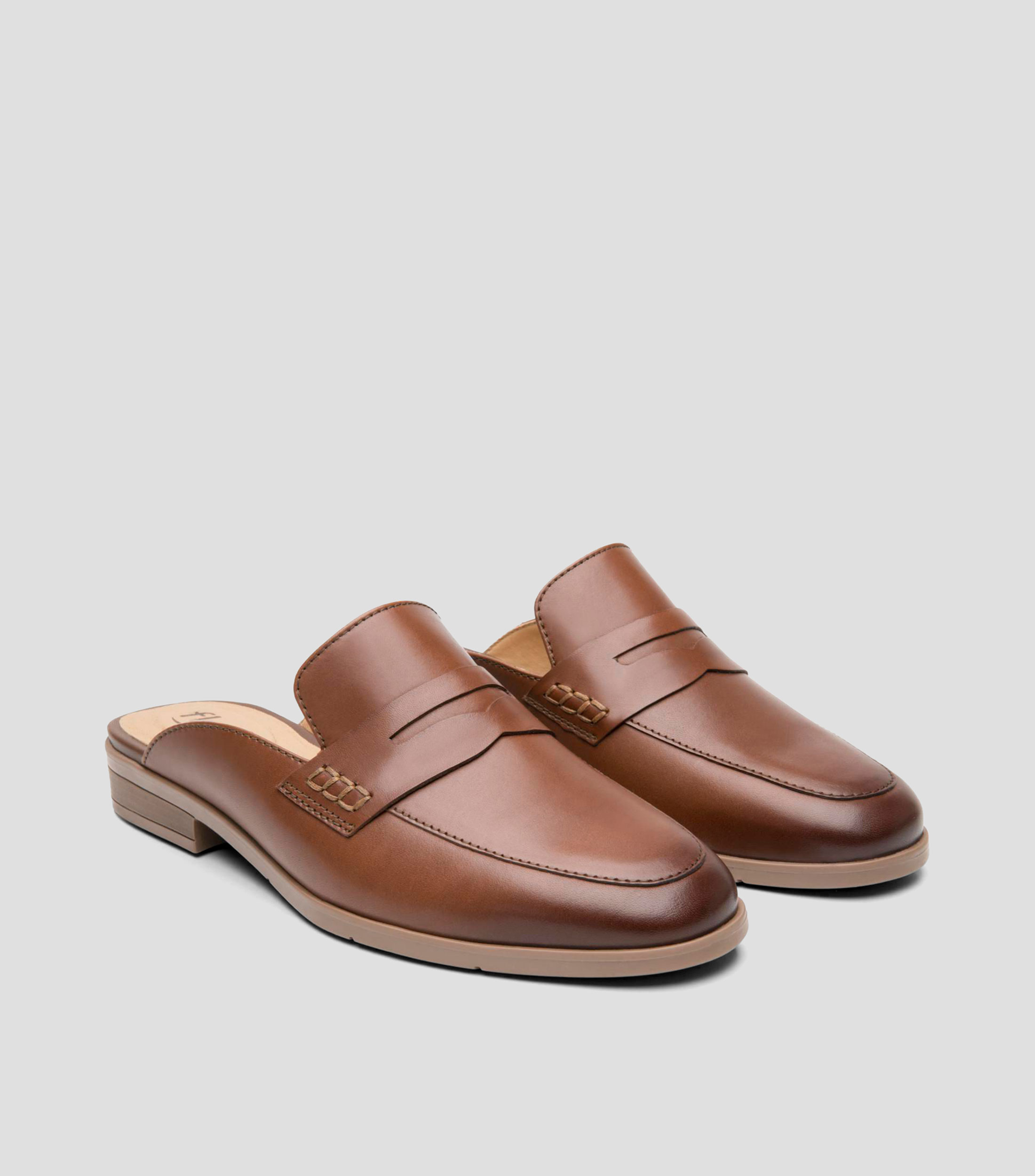 Zuecos casuales Lorela en piel Mujer